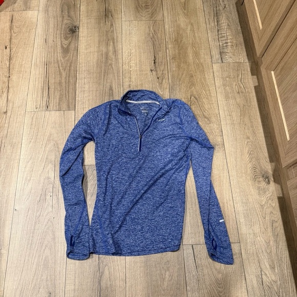Nike Blue Dri-FIT Quarter-Zip Top Small Women’s - Picture 1 of 3